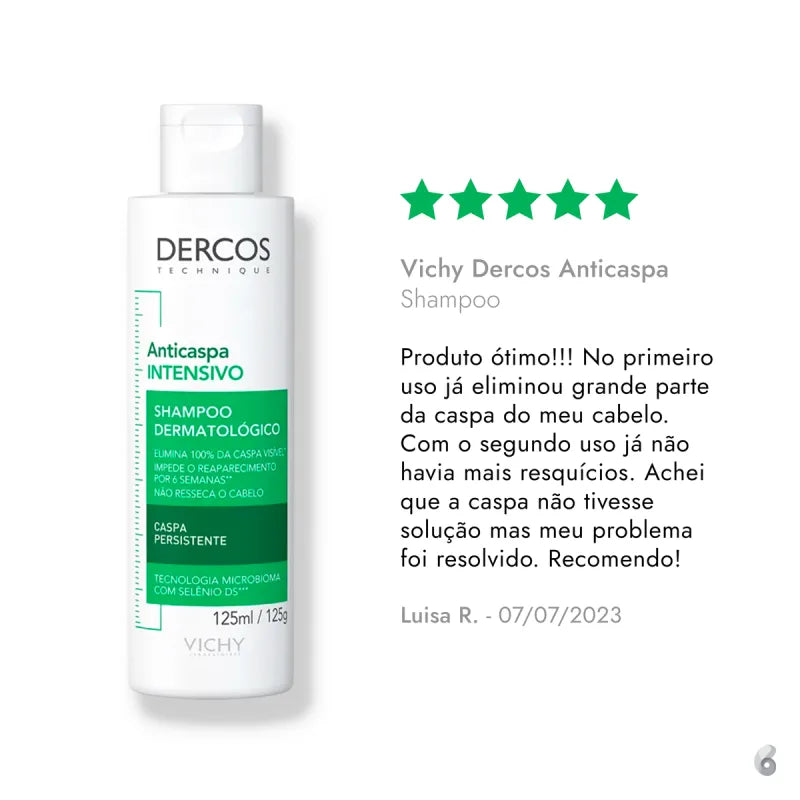 DERCOS SHAMPOO ANTICASPA INTENSIVO DS CABELOS SECOS