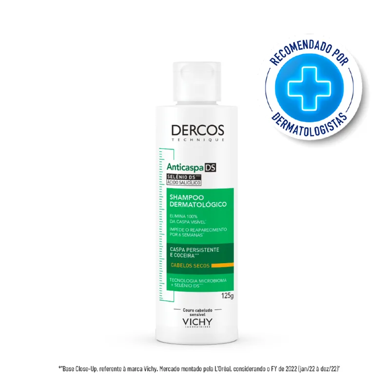 DERCOS SHAMPOO ANTICASPA INTENSIVO DS CABELOS SECOS