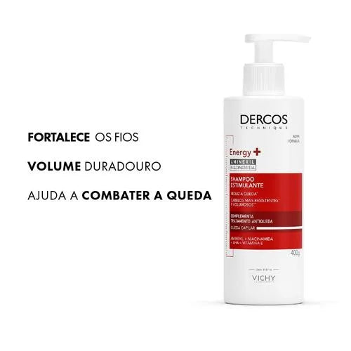 DERCOS SHAMPOO ESTIMULANTE ANTIQUEDA ENERGY+ 400g
